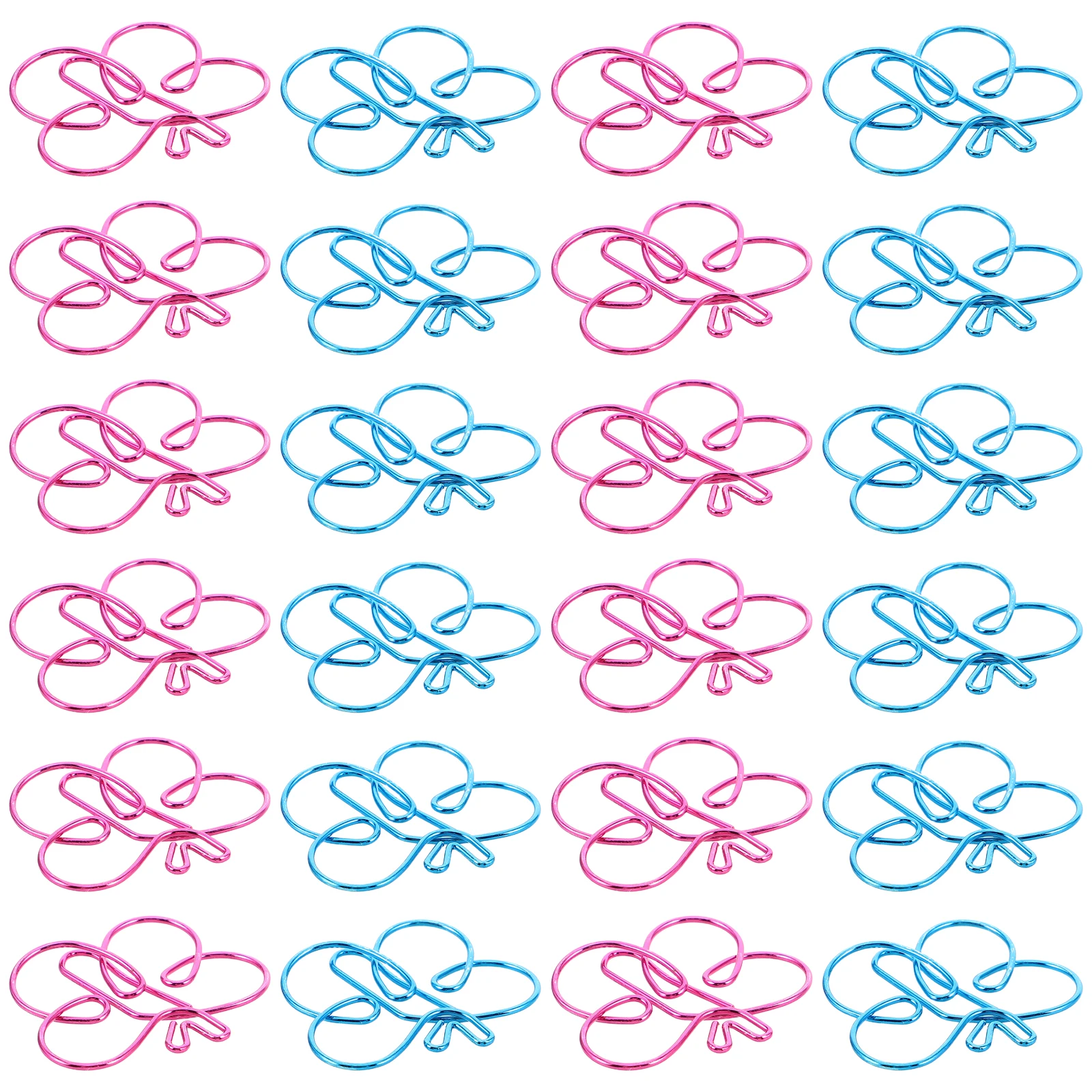 24 Pcs Paper Clips Creative Bookmarks Butterfly Metal Paperclip Animal Shaped Cute