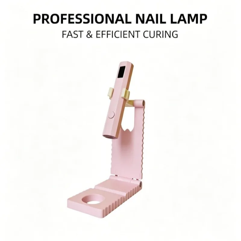 

LED Nail Lamp for Nails Art Desk Stand Handheld UV Light for Gel Nails Portable UV Nail Lamp Rechargeable