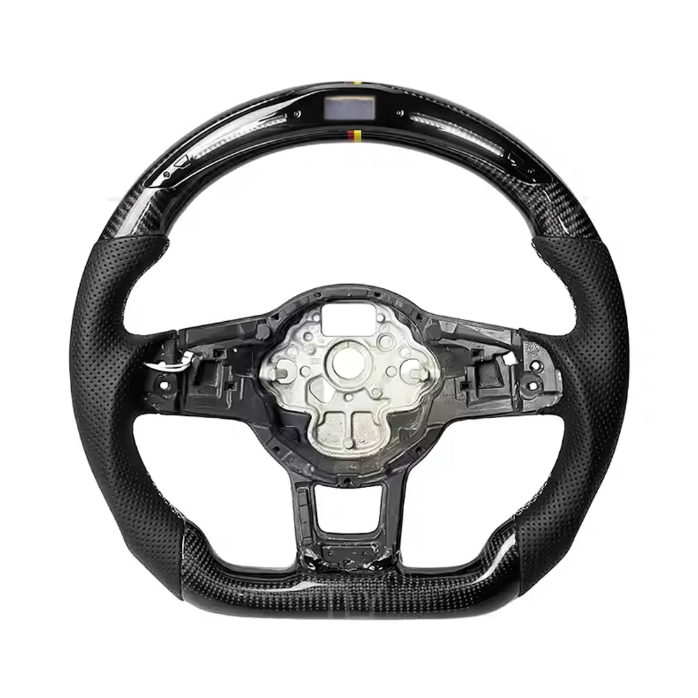 

Carbon Fiber Car Steering Wheel For GOLF POLO MK6 and MK7 Steering Wheel LED Display Car Interior Upgrade