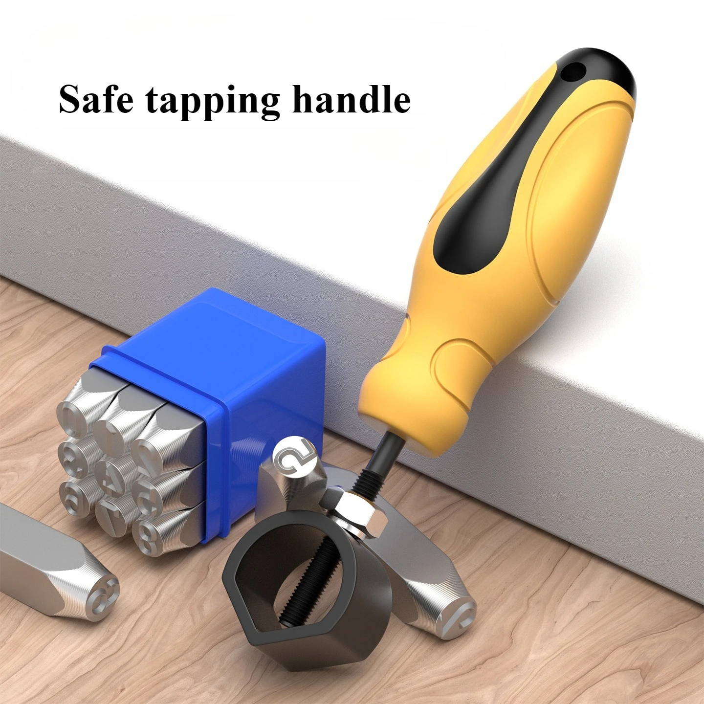 

Knocking Handle Type Mold Steel Seal Holder Coding Fixture Steel Letter Holder High Hardness Wear-resistant Woodworking Tool