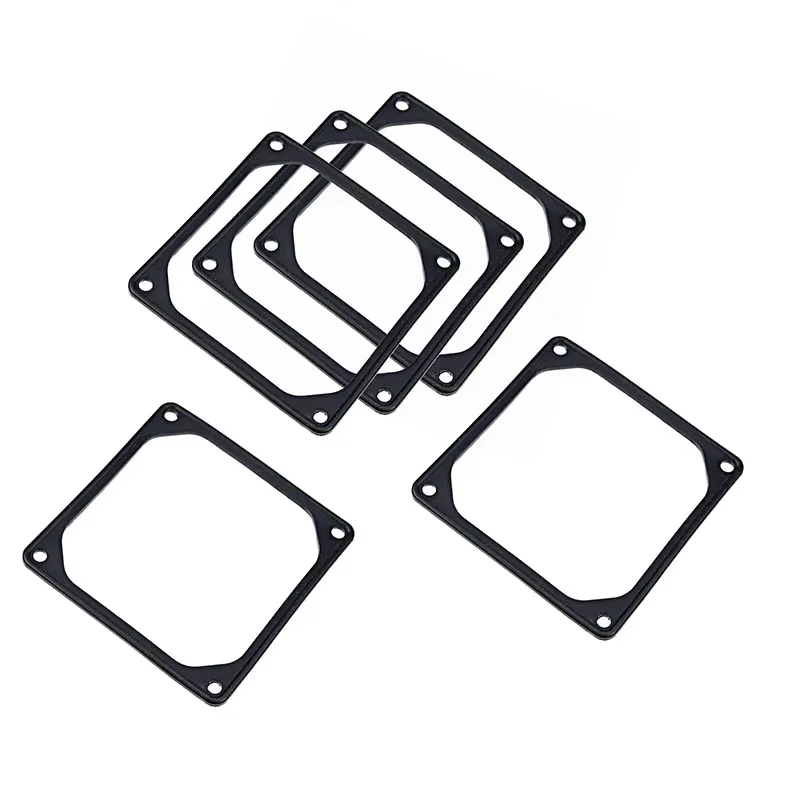80mm 90mm 92mm 120mm 140mm Anti-vibration Silicon Fan Gasket Noise Reducing Silencer Gasket Pad For PC Computer Case Fan