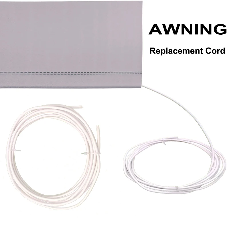 Outdoor Awning Canopy Replacement Spline Cord Hollow Hard Tube Fabric Slot Supporting Line 5M Free Cut