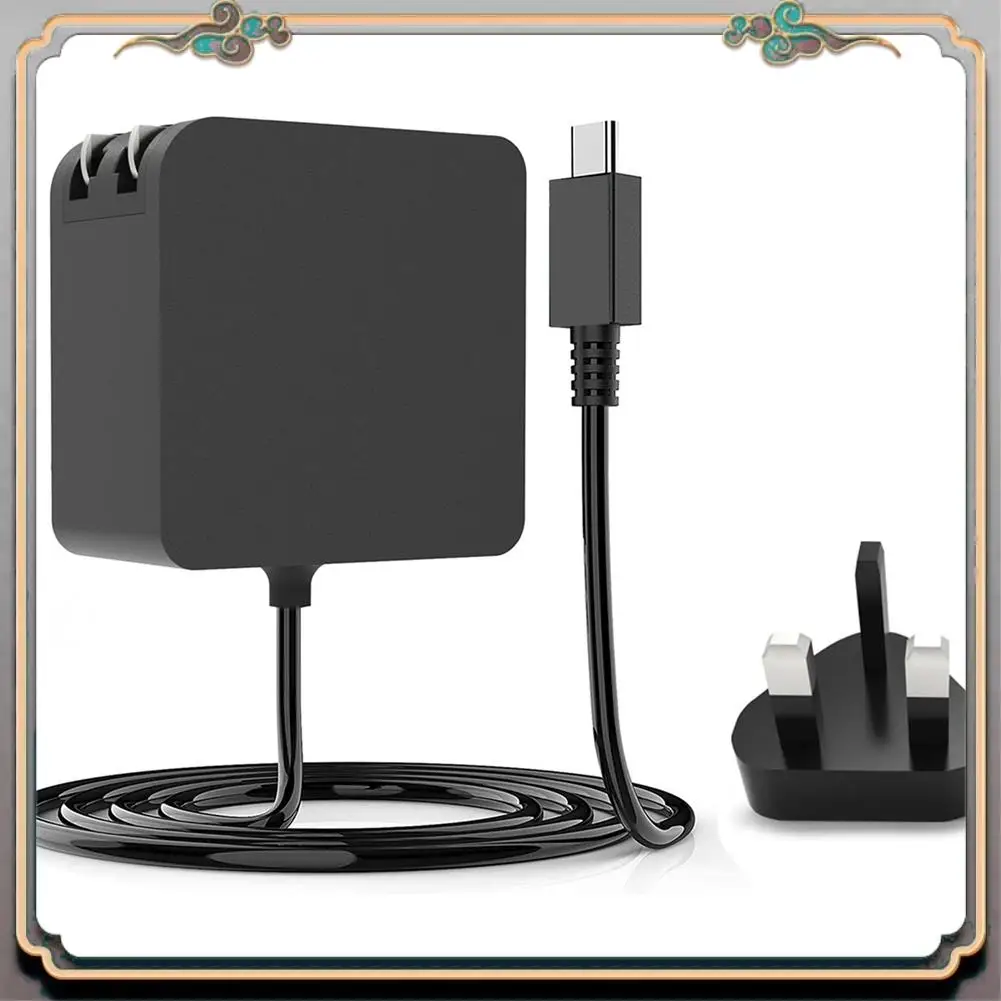 Durable For Steam Deck Charger Wall Adapter 45W Power PD Protocol Adapter Support Screen Mirroring For N Switch Game Console (UK