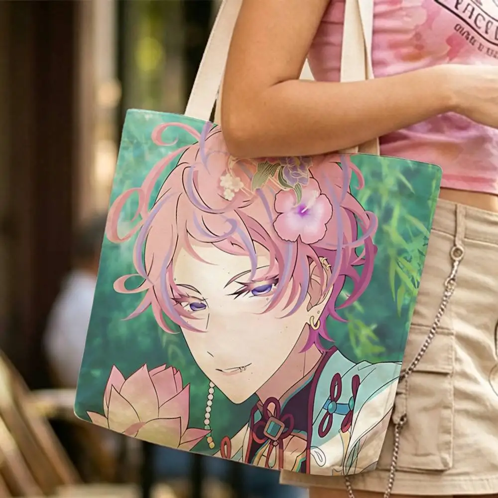Oshi-san Shu Itsuki E-Stars Waterproof Lined Canvas bags suitable for going to class, shopping, gifts, and commuting