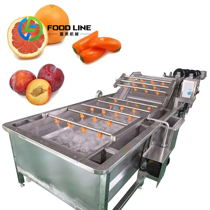 Bubble Vegetable Washer Adjustable Bubble Intensity Fits Soft Spinach And Root Vegetables For Different Farm Produce Cleaning