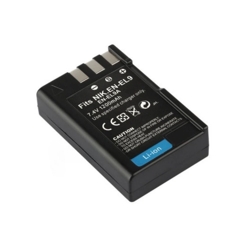 EN-EL9 EN-EL9a Camera Battery, Charger for Nikon D60 D40 D40X D5000 D3000 Digital Camera 7.4V 1200mAh