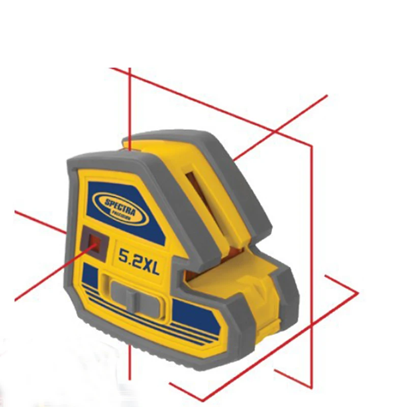 Spectra Laser Level 5.2XL Multi-Purpose 5 Point and Cross Line Laser 18051