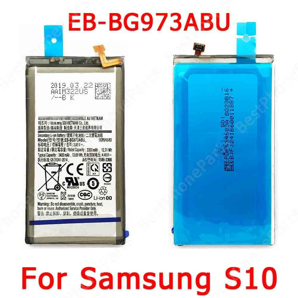 For Samsung Galaxy S10 Lite S10e S20 FE S21 Ultra 5G S8 S9 Plus Battery Li-ion Bateria Cellphone Spare Parts