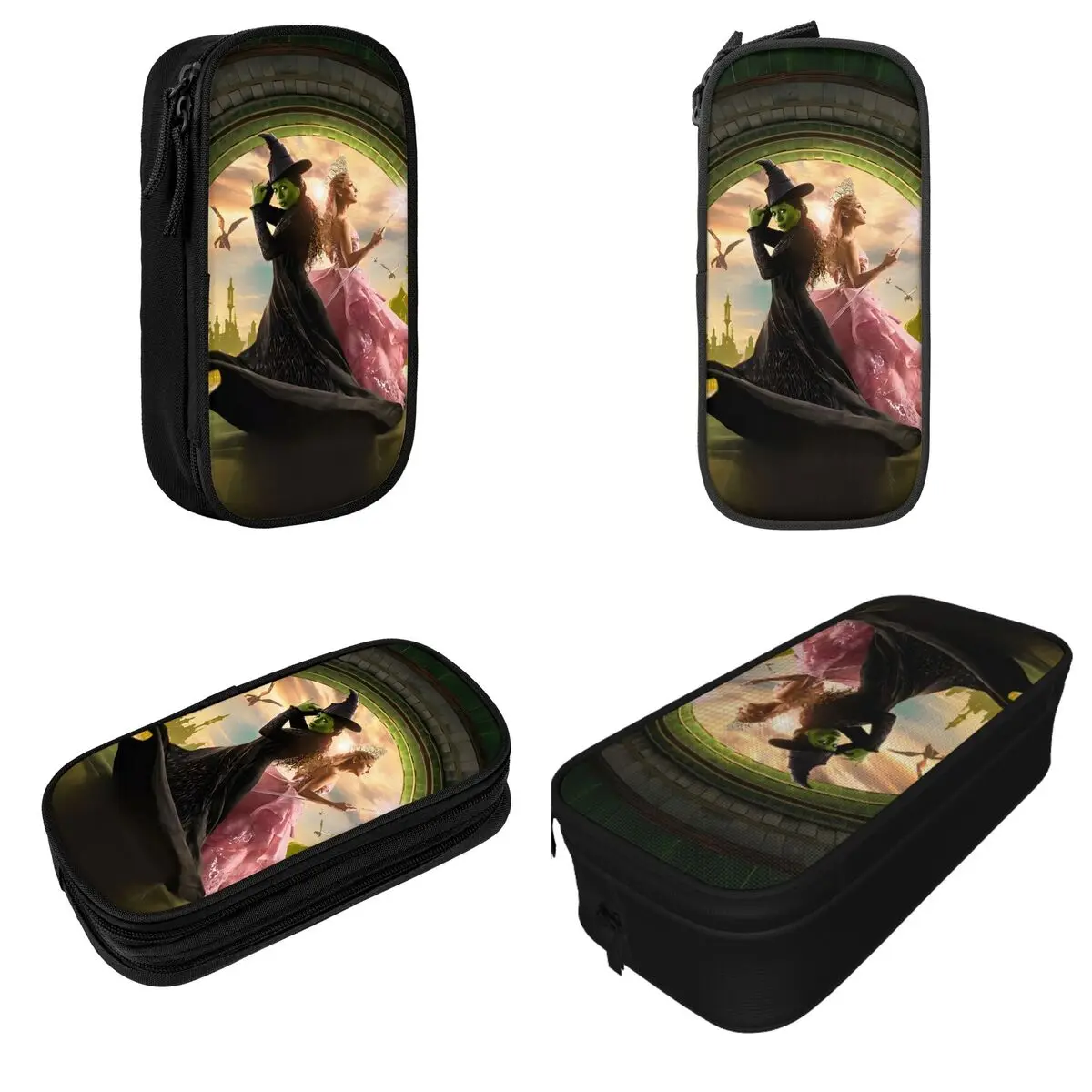 Wicked Musical Movie Pencil Cases Fashion Pen Bags Girl Boy Large Storage Students School Gift Pencil Pouch