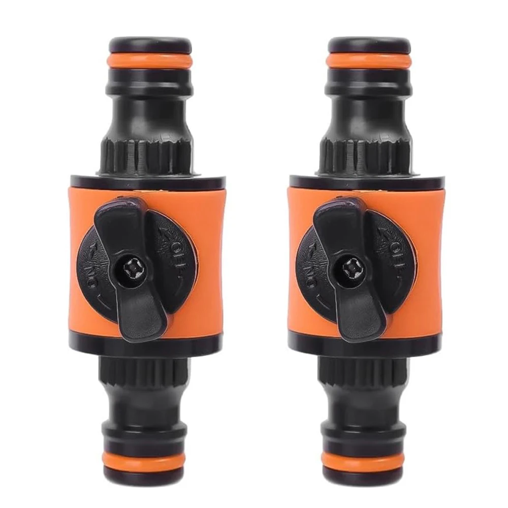 

New 1/2PCS Garden Hose Shut Off Valve Pipe Connector & Coupler for Water Stop Irrigation System Repair Garden Faucet Fitting