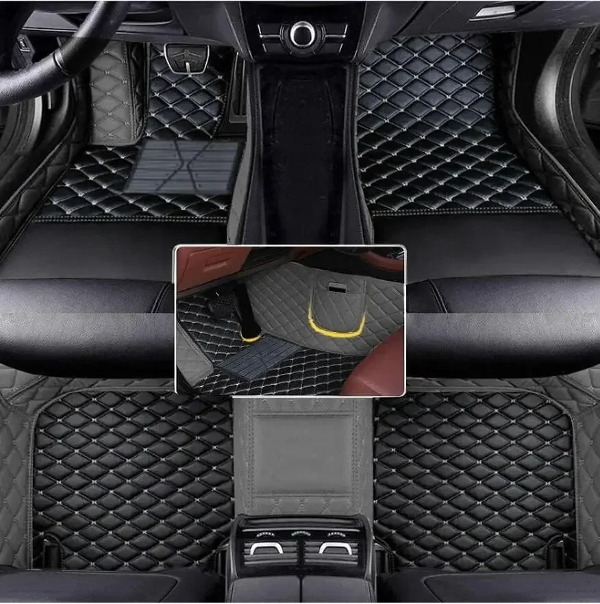 Full Set Customized Artificial Leather Car Floor Mat For Honda Accord 7 2004 2005 2006 2007   Floor Mats for Cars