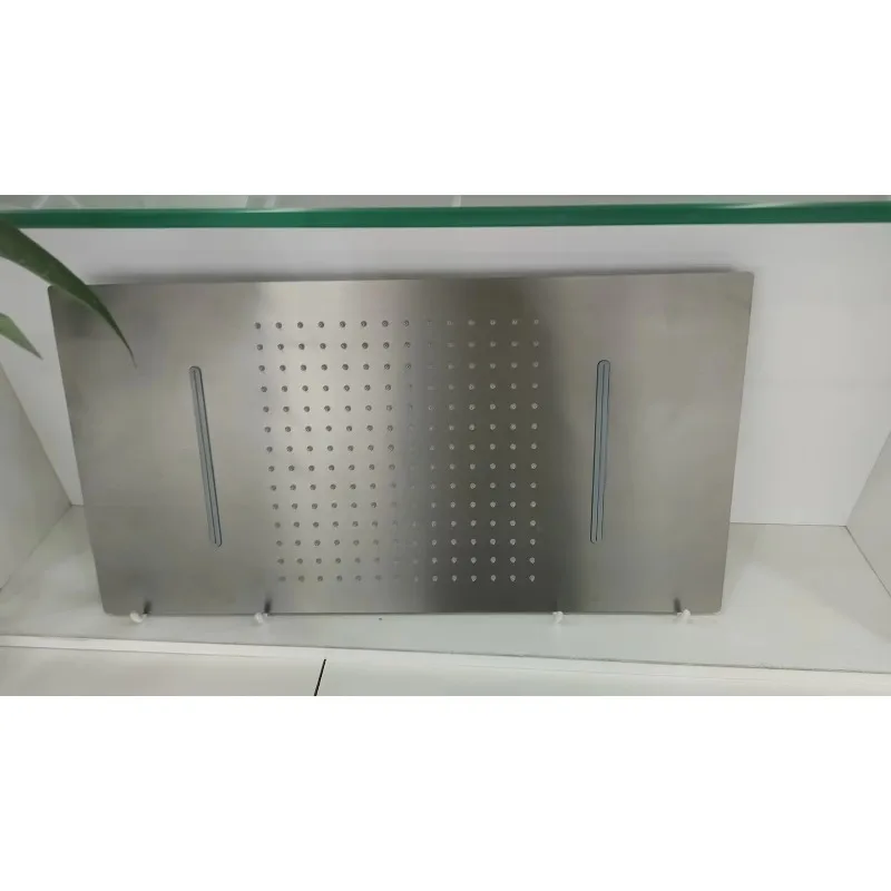 真鍮製隠し浴室シャワーセット スクエアトップスプレー 四機能 定温 壁掛けシャワー