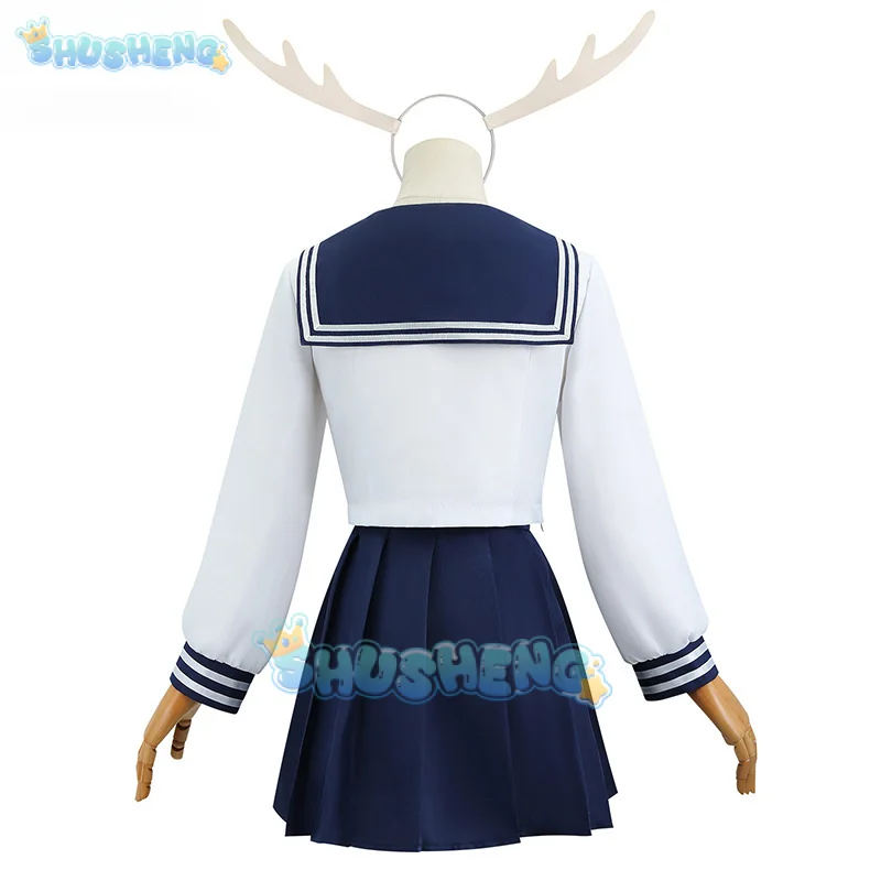 NoKo Shikanoko Cosplay pour femme, Gelultraviolet, Anime My Deer Friend Nokotan fur s, Uniforme scolaire, JK Sailor Skirt Médiateur wear, TorCabo Koshi