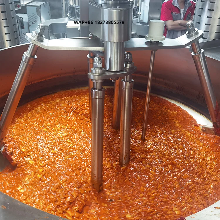 Big Capacity Commercial  Stainless Steel Spicy Cabbage Cooking Mixer Machine Industrial Automatic Kimchi Stir Fry Mixer