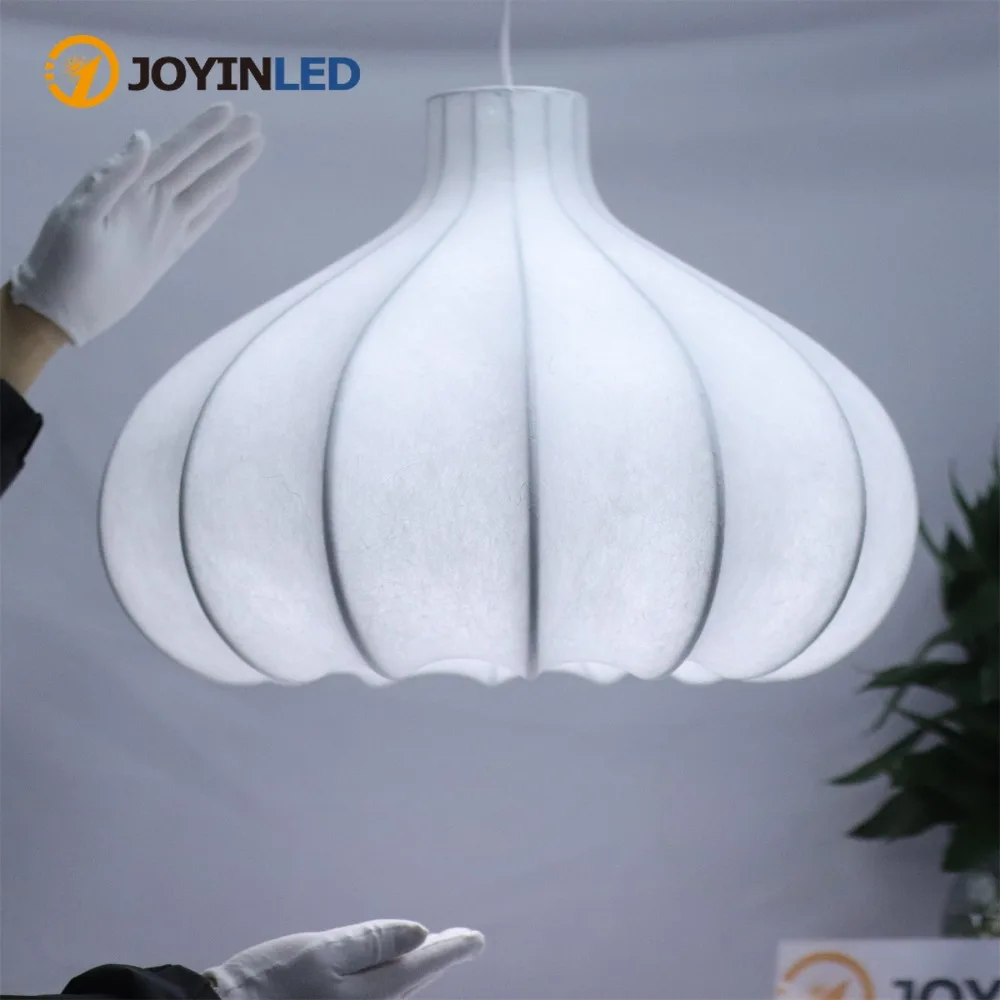 

JOYINLED Vintage Silk Pendant Light Chandelier Japanese Style for Bedrooms and Featuring Creamy Aesthetic Lighting Fixture