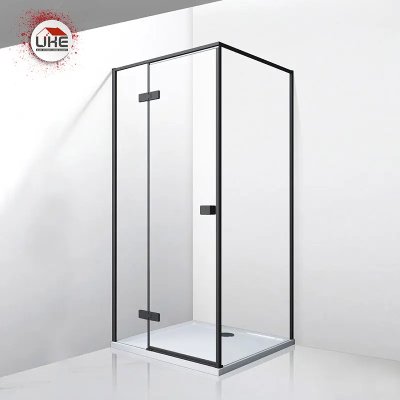 Shower Screen Square Sliding Door Partition Domestic Bathroom Customization Minimalist Shower Rooms