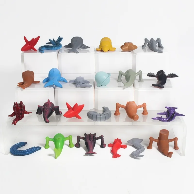 PVC Mini Doll Decoration Model Sea Monster Figure Set Deep Sea Creature Anime Figure Limbs Tail Tentacle Accessories Kids Gift