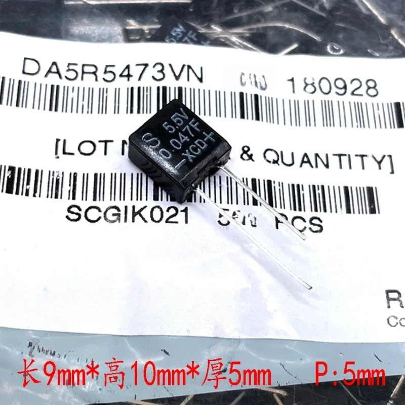 for KORCHIP DA5R5473 5.5V 0.047F 473 Super Farad Capacitor  100pcs