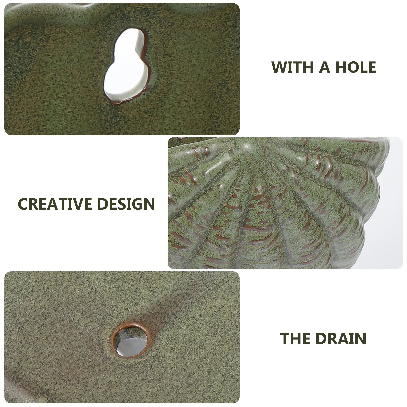 

1Pcs Ceramic Flowerpot Wall Hanging Planter Decorative Flower Container for Succulents Hanging Plants Indoor Outdoor Garden Wall