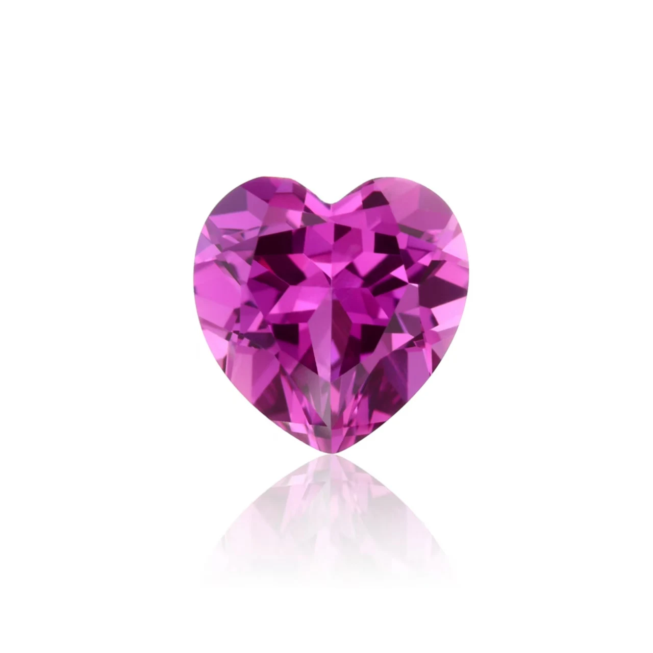 

LETMEXC Lab Grown Purple Red Sapphire Heart Cut Loose Gemstone Suitable For Jewelry DIY Production