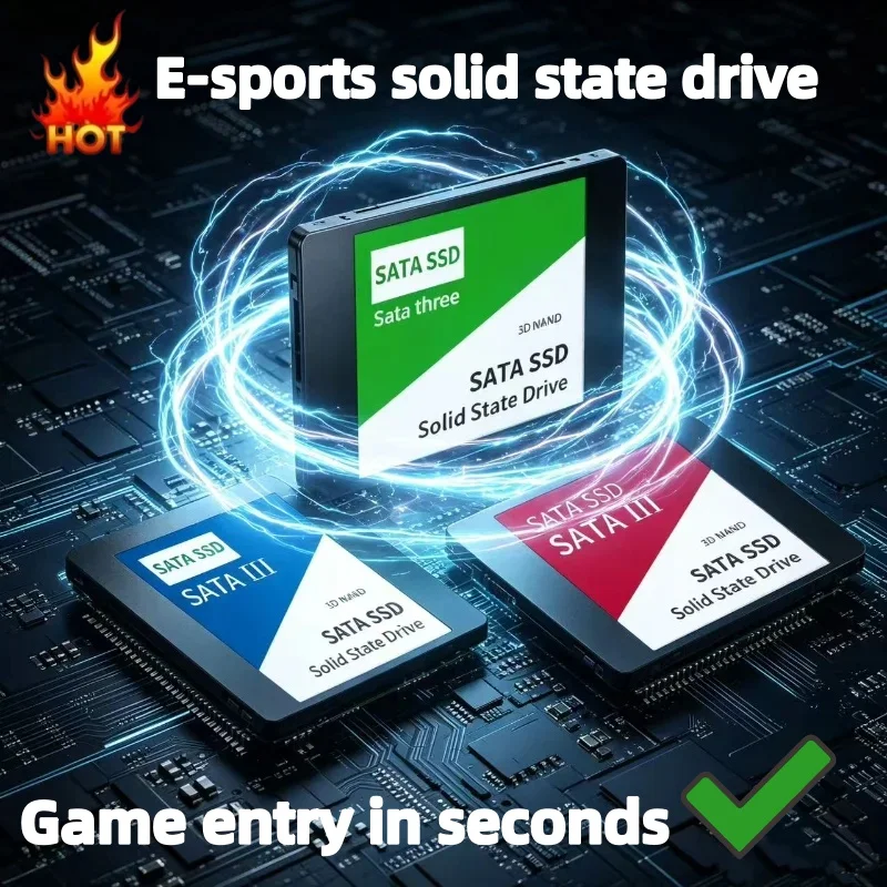 Disco duro portátil original SSD de 2 TB y 2,5 pulgadas, 4 TB, Sata III, para ordenador portátil, microordenador, ordenador de sobremesa, disco duro interno de estado sólido de 1 TB