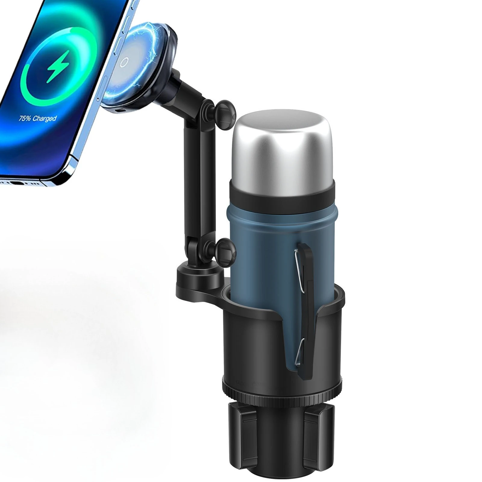 

Многофункциональный автомобильный держатель для стаканов, держатель для телефона на присоске, держатель для мобильного телефона с навигацией, магнитный беспроводной зарядный коврик