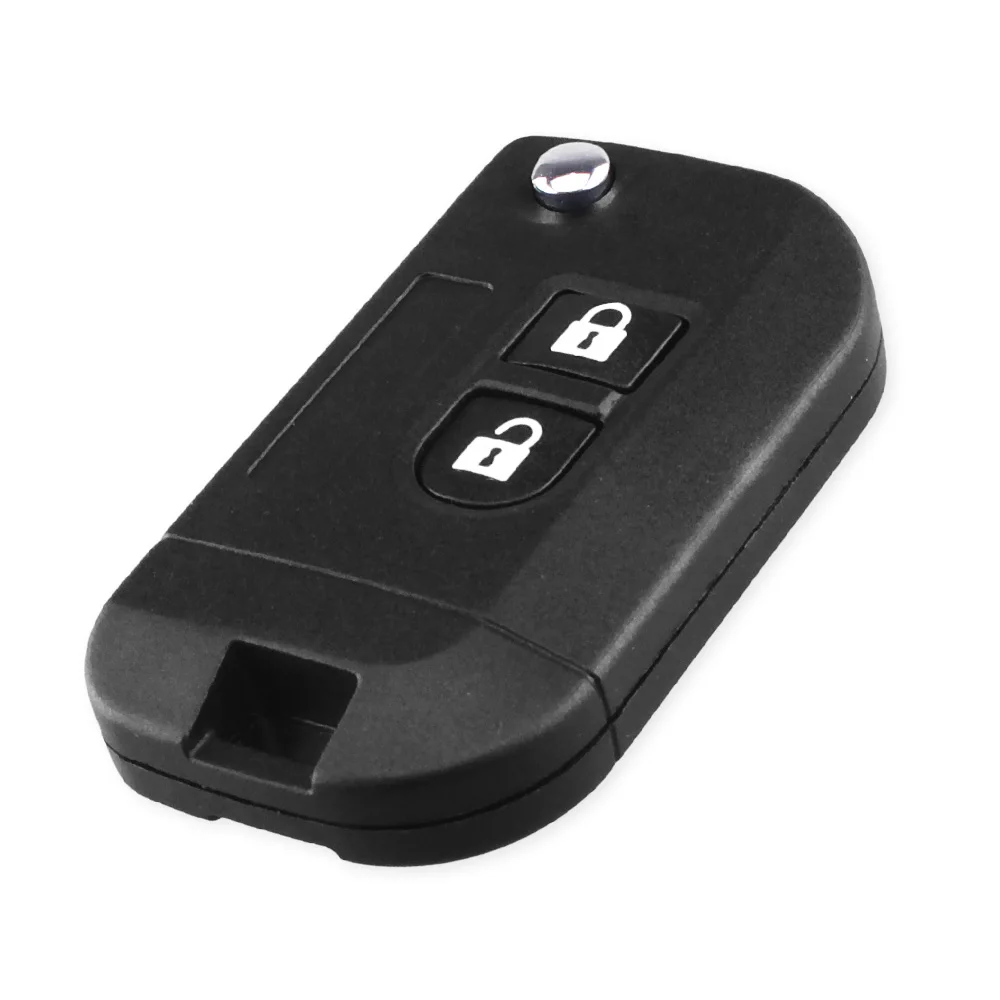 KEYYOU 2 Bottoni Vibrazione Modificato Pieghevole Chiave A Distanza Borsette Custodia da Auto Per NISSAN Qashqai primera Micra Navara Almera Nota di