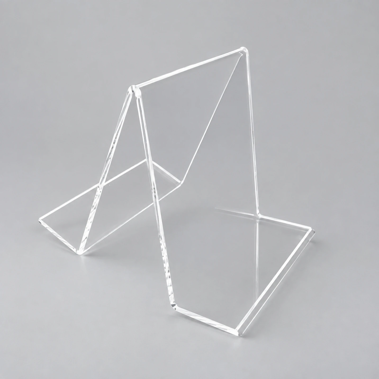Acrylic Display Rack with Structured Support Design Sturdy Transparent Acrylic Display Rack Shelf Space-Saving Easy to Clean