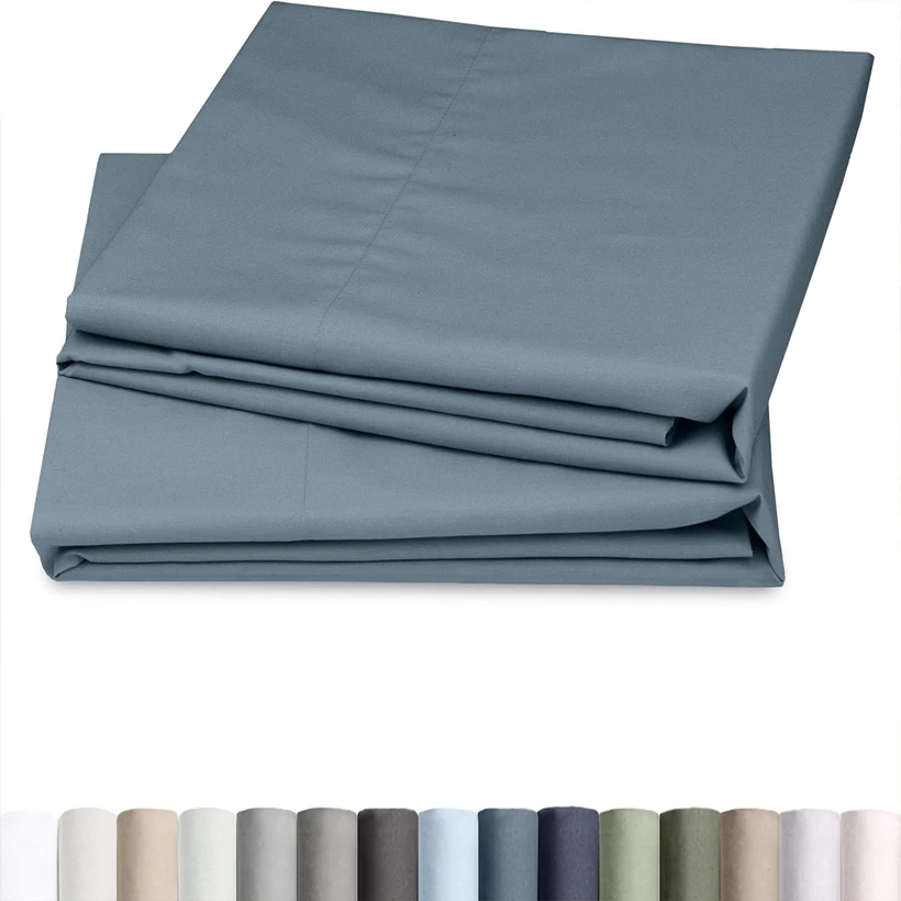 Luxury Giza Egyptian Cotton Pillow Shams, 1600 Thread Count Soft Silky Sateen Pillowcases, Smooth Envelope Closure Pillow Cover