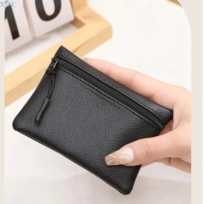 

X7XC Fashionable Zipper Coin Purse Functional Wallet Change Pocket Storage Bag for Coins and Cards