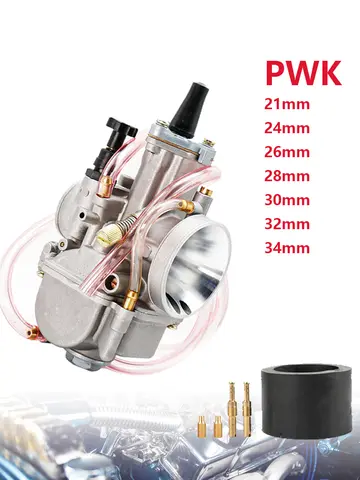 Carburador PWK para motocicleta, 21, 24, 26, 28, 30, 32, 34, 2T, 4T, para Yamaha, Mikuni, Koso, ATV, Quad, UTV