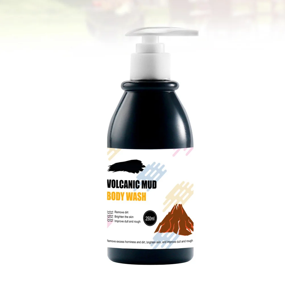 1 قطعة جل الاستحمام الطيني البركاني 250 مللي آمن صديق للبيئة تبييض التقشير الجسم غسل التطهير العميق كريم حمام للمنزل فندق #3