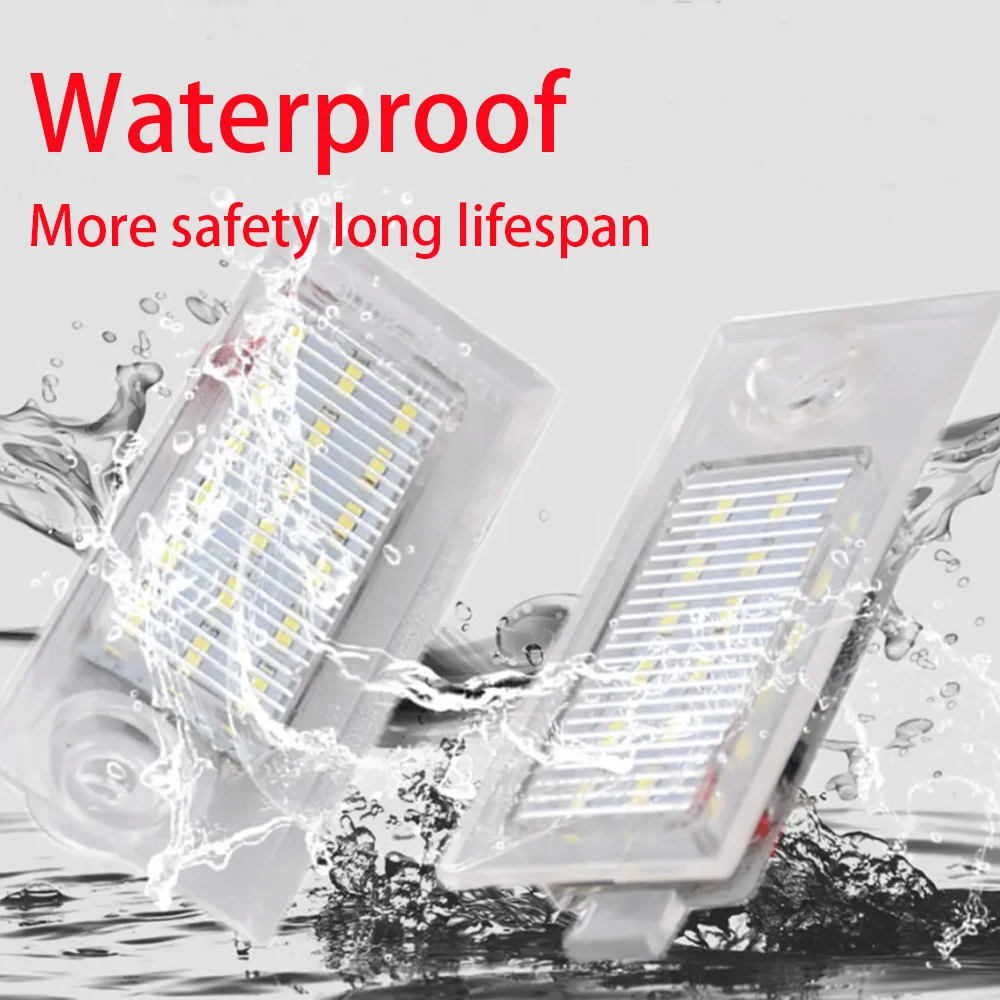 ضوء لوحة ترخيص LED 4B5943021 12V DC ABS مناسب لأودي A6 C5 4B Sedan1997-2004