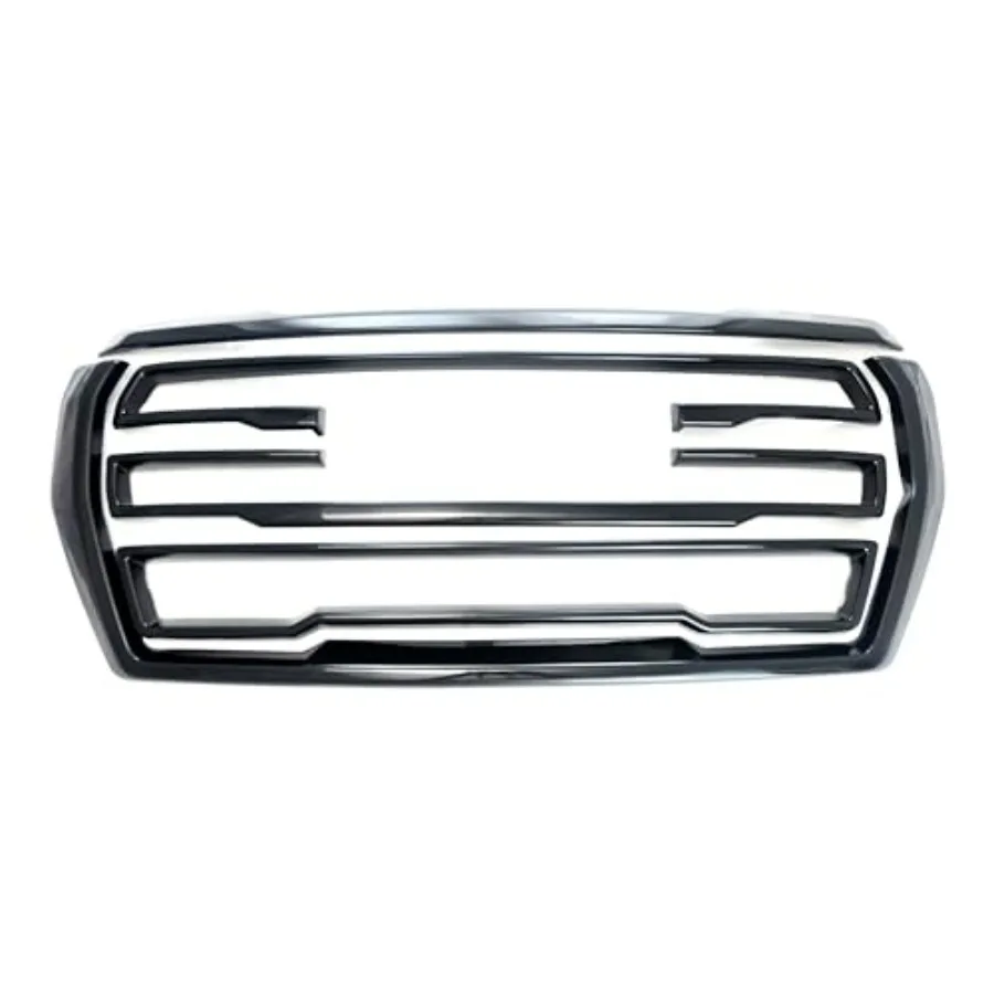 

Хромированная черная накладка на переднюю решетку с надежной клейкой лентой для моделей GMC Yukon SLE SLT AT4 20212023 Enhanced Aesthetic