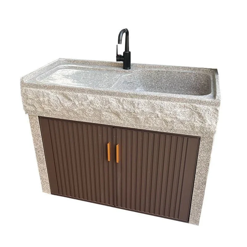 Outdoor courtyard Marble granite Stone wash basin Sink basin Outdoor garden Vegetable sink BBQ sink