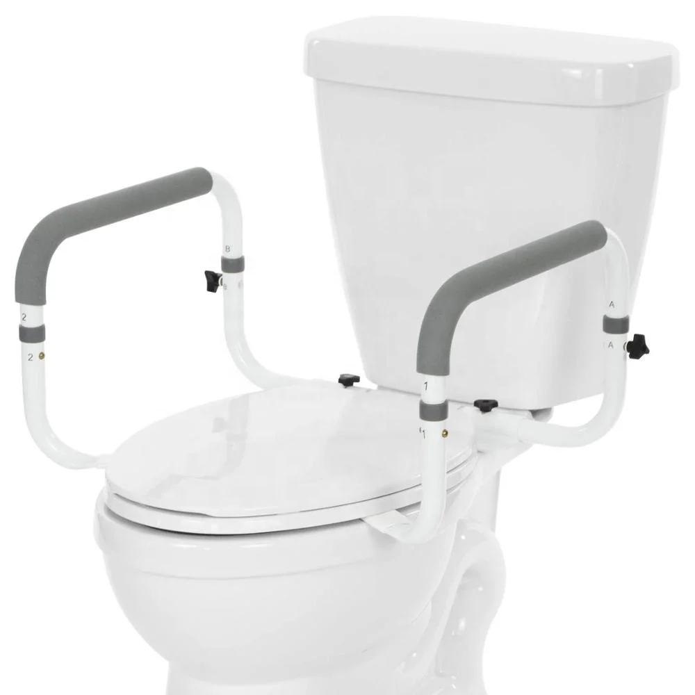 

Easy Installation Toilet Safety Rail with Adjustable Grab Bar for Handicap Senior Bariatrics, Elderly Balance