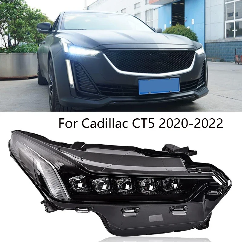 Car Styling Headlights LED Front Lamp For Cadillac CT5 2020-2022 Daytime Running Lights DRL Head Lights Streamer Turn Signal