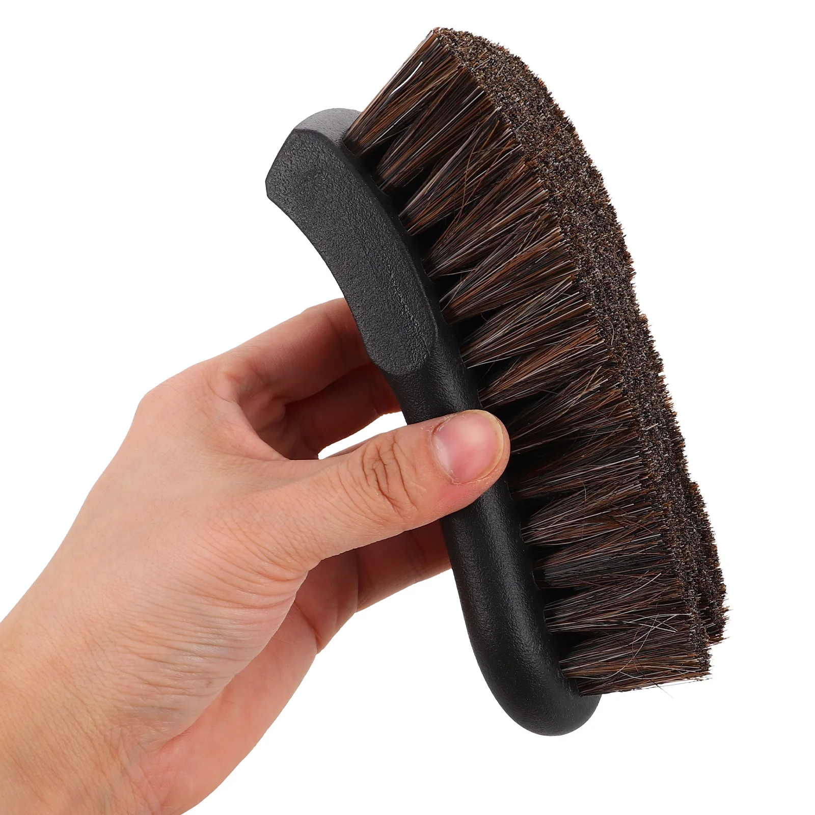 

Car Interior Brush Soft Horsehair Detailing Tool for Fabric Dust Removal Vehicle Cleaning Brush Home Office