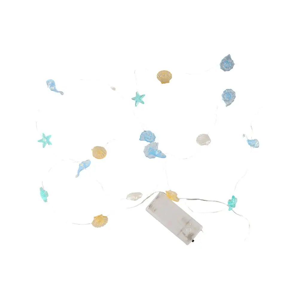 

Водонепроницаемые гирлянды «Океанские сказки»: морские звезды, ракушки, теплый белый свет, гиппокамп, для дома и интерьера