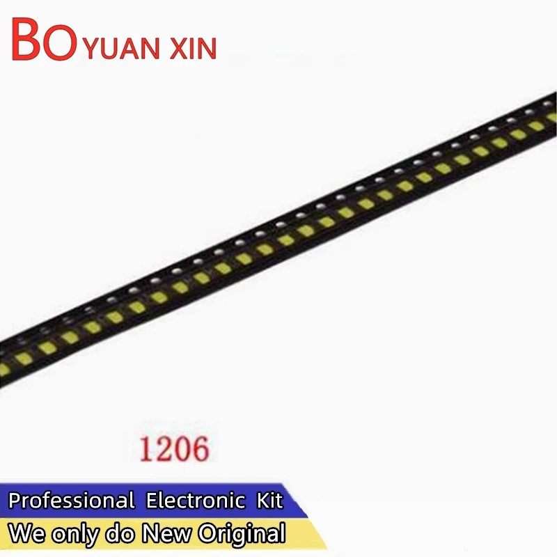 100 peças super brilhante 0402 0603 0805 1206 smd led vermelho/verde/azul/amarelo/branco/branco quente contas de luz de diodo led