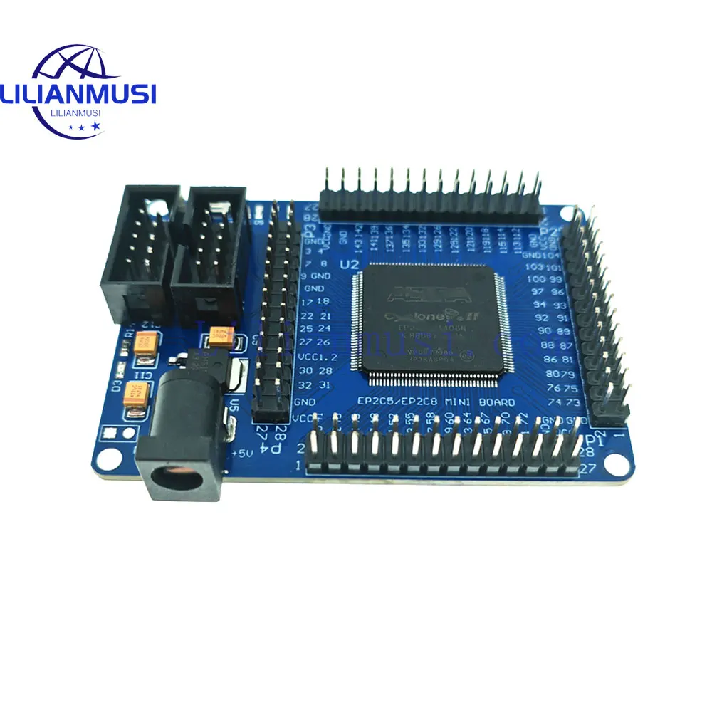 Imagem -05 - Altera Fpga Cycloneii Desenvolvimento do Sistema Mínimo Aprendizagem Módulo Board 5v Epcs4 m Reconjunto Switch Indicador de Energia Ep2c5t144