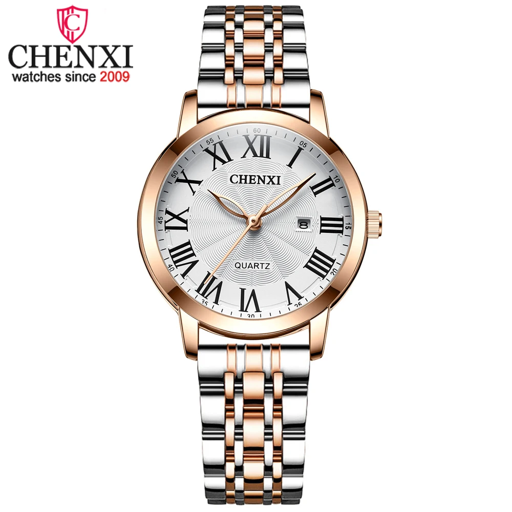 CHENXI New Women Watch Top Luxury Brand Waterproof Ladies Watches Fashion Dress Leather Quartz Wristwatches Relogio Feminino