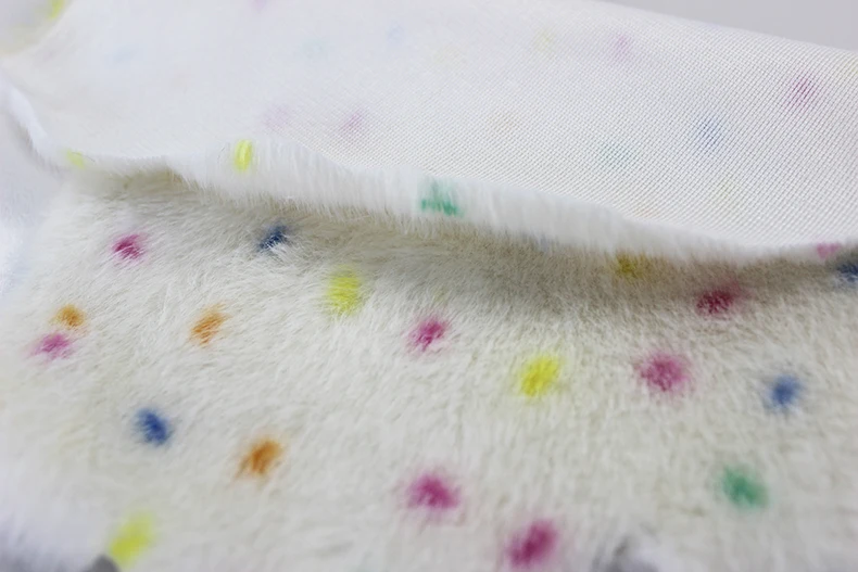 Künstliches Kaninchenfell mit Druckmuster für Puppenkleidung, Kissen, DIY-Näharbeiten, Schals und Heimdekoration – Detail 2
