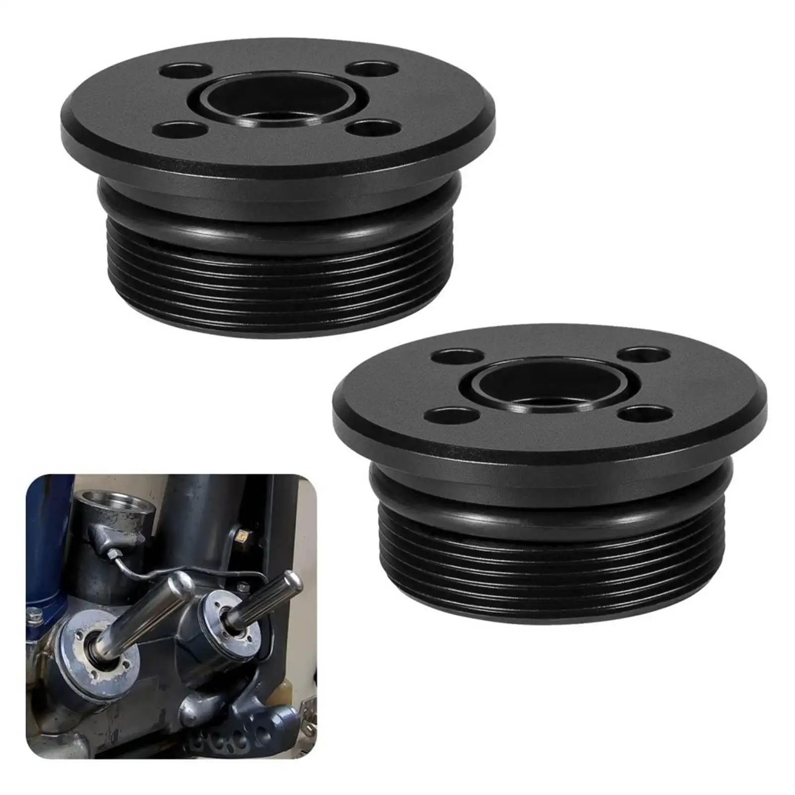 

2x Trim Cylinder Caps Tilt End Caps 48630-96J01 Replacement for 2 & 4 Stroke