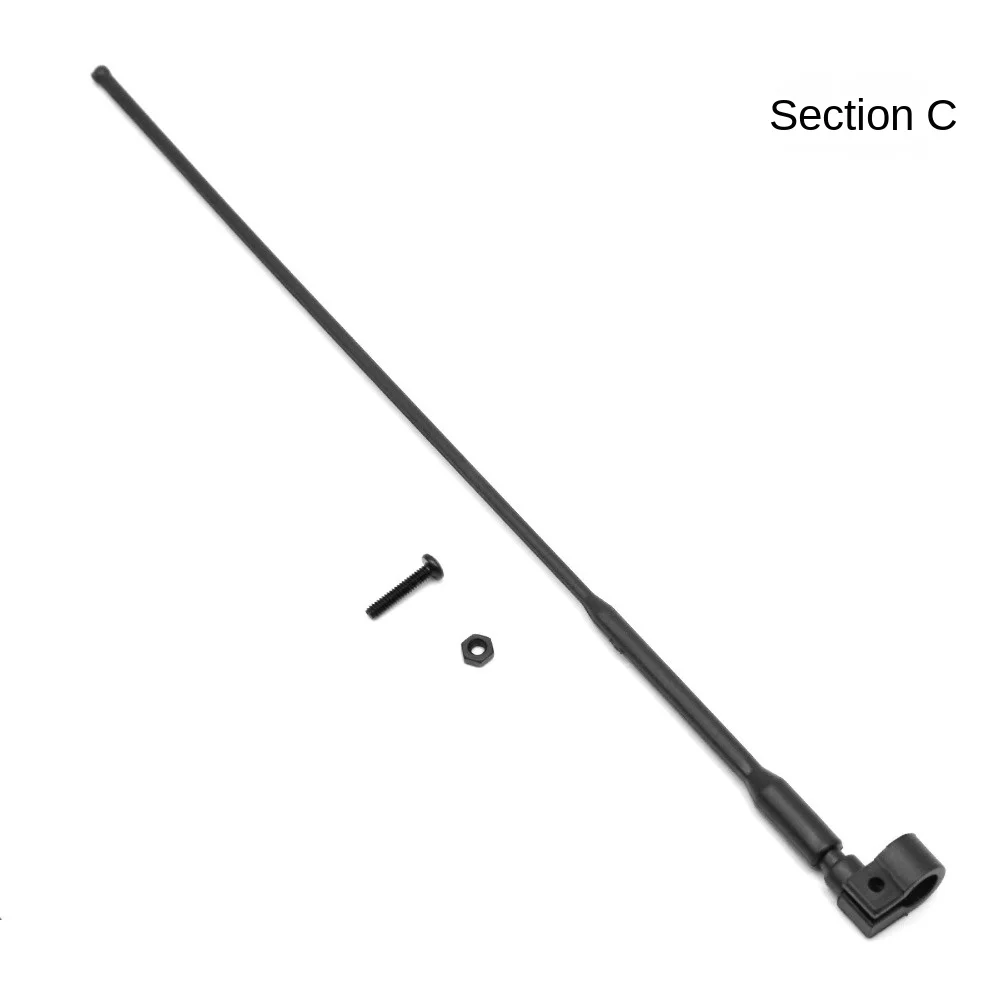 Antenne inoler RC en plastique pour TRtage SCX10, pièces de mise à niveau de ligne de signal noire, accessoires de voiture RC simulés, 1/8 1/10, nouvelle collection