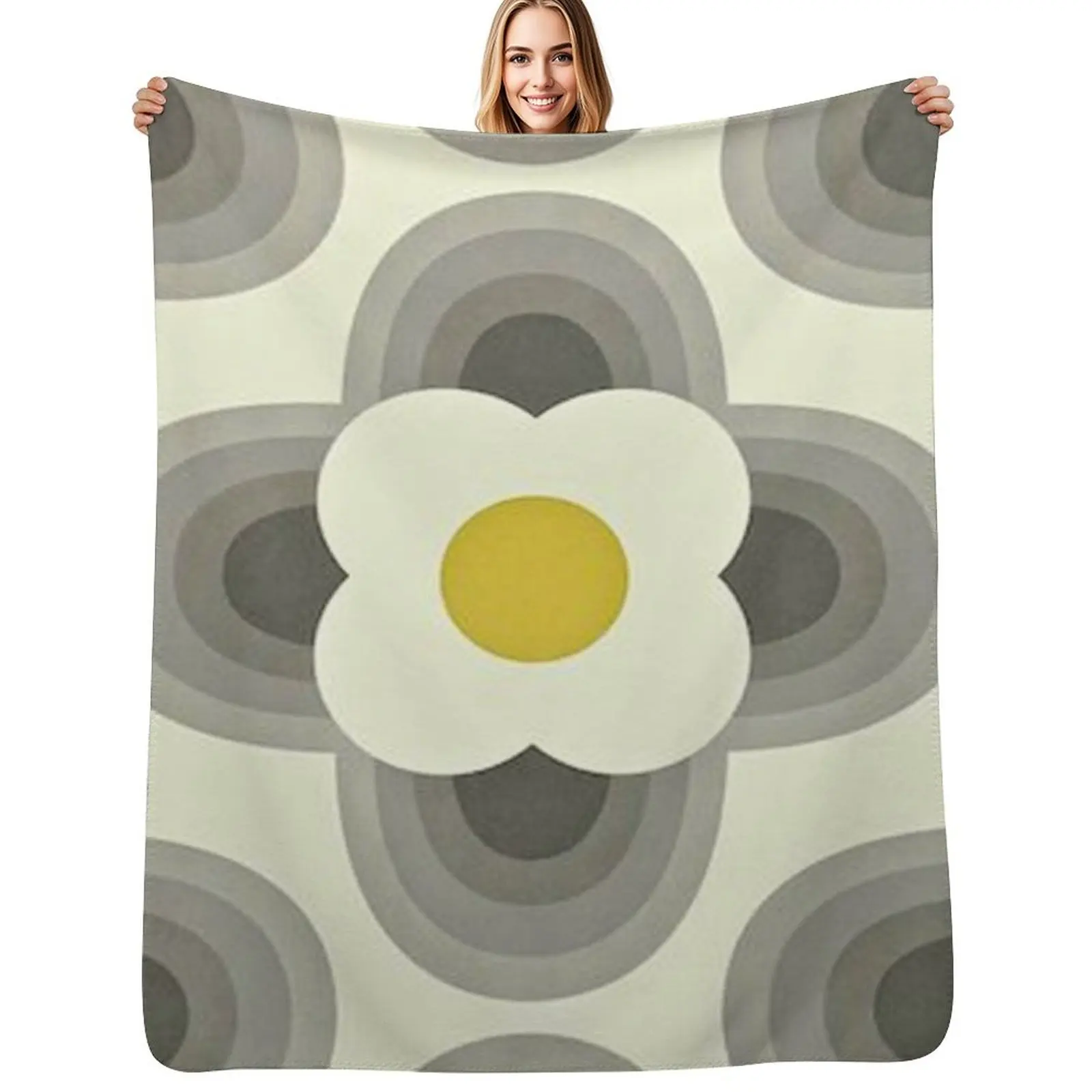 

orla kiely striped petal,kiely pattern, orla kiely design, Throw Blanket Cozy Light Blanket for Travel Camping Picnic