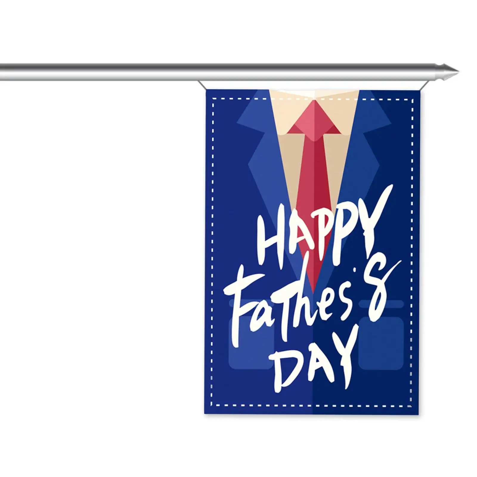 Happy Father's Day Garden Flag Decorative Banner Show Dad How Much You Care Sign Porch Decor Polyester for Dad Papa Yard Lawn