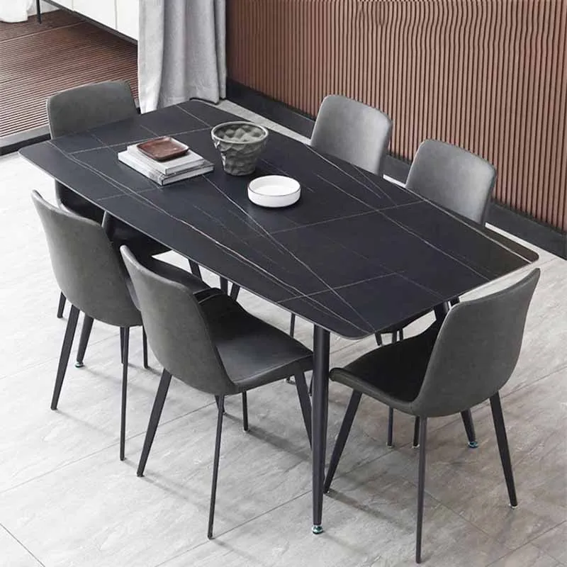 

Waterproof Unique Dining Table Kitchen Rectangular 4 Chairs Living Room Tables Restaurant Modern Mesas De Jantar Home Furniture