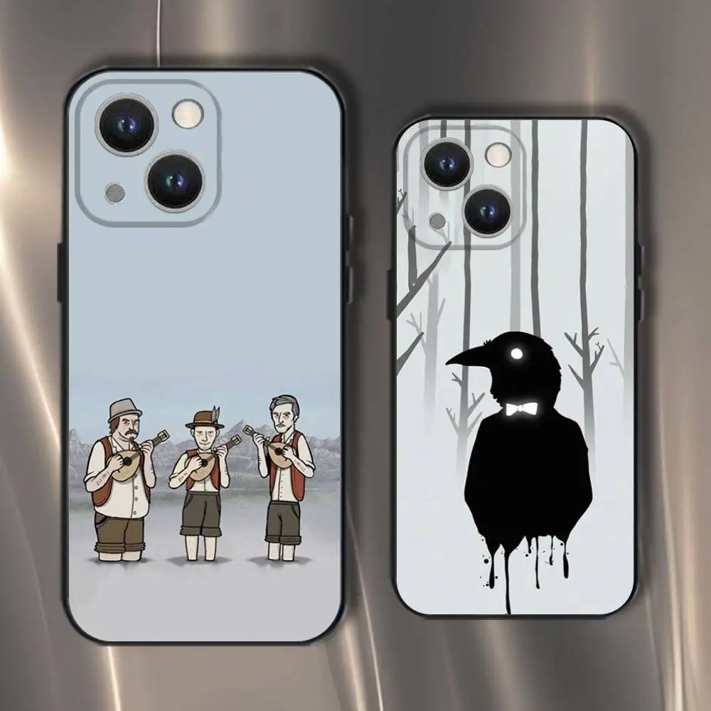 

Game R-Rusty Lake Phone Case For iPhone 16,15,14,13,12,11,Pro,XS,Max,XR,Plus,E,SE4,Mini Black Soft Cover