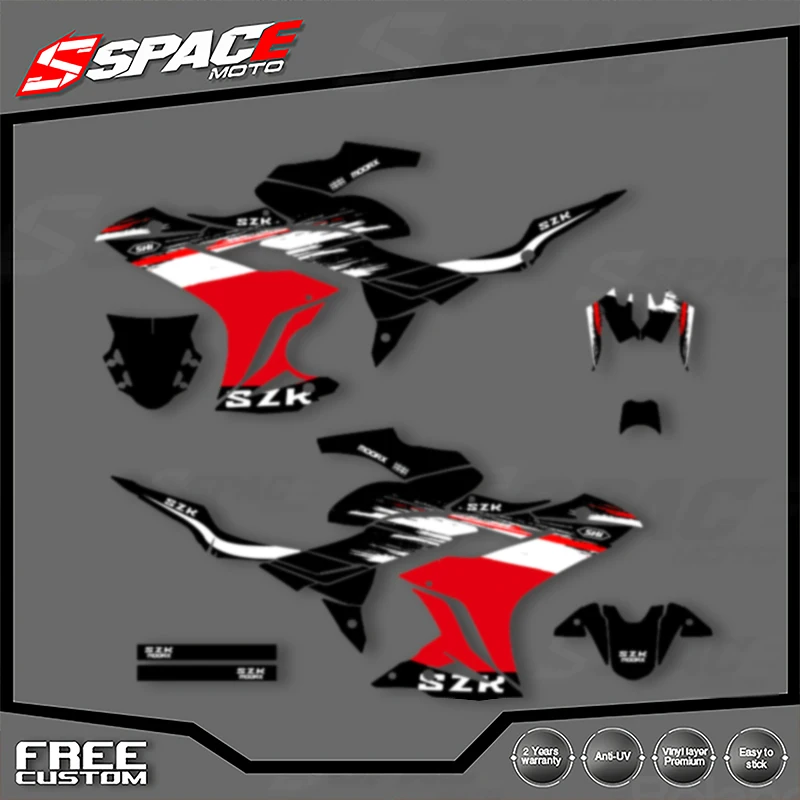 

SPACE Custom Motorcycle Graphics For SUZUKI GSX250R 2014 2015 2016 2017 2018 2019 2020 2021 Decal Stickers Kits 001